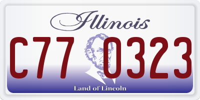 IL license plate C770323