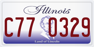 IL license plate C770329
