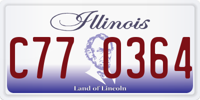 IL license plate C770364