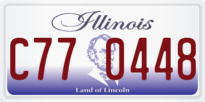 IL license plate C770448