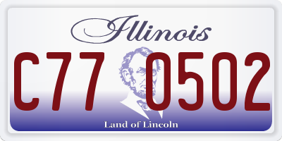 IL license plate C770502