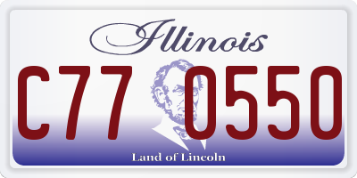 IL license plate C770550