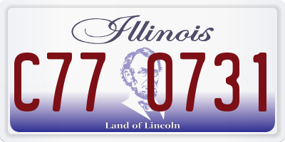 IL license plate C770731