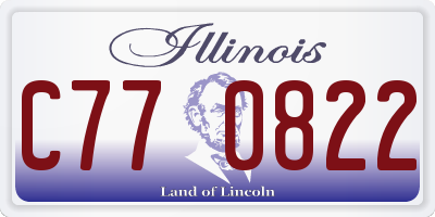 IL license plate C770822