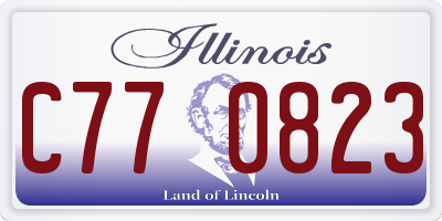 IL license plate C770823