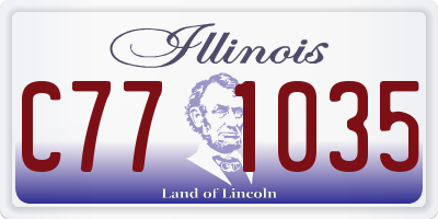 IL license plate C771035