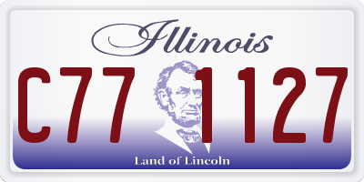 IL license plate C771127