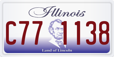 IL license plate C771138