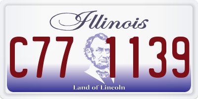 IL license plate C771139