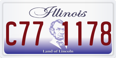 IL license plate C771178