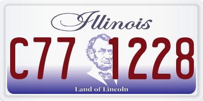IL license plate C771228