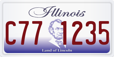 IL license plate C771235