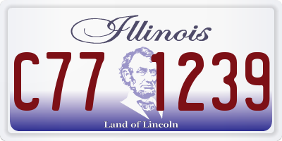 IL license plate C771239