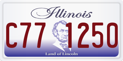 IL license plate C771250