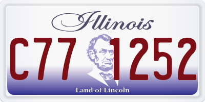 IL license plate C771252