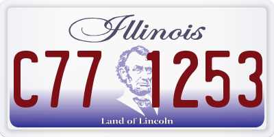 IL license plate C771253