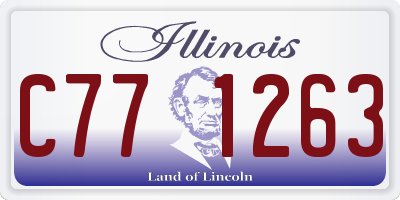 IL license plate C771263