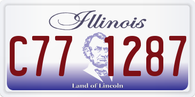 IL license plate C771287