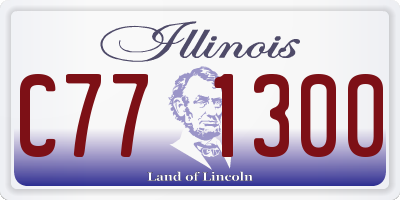 IL license plate C771300