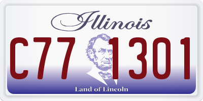 IL license plate C771301