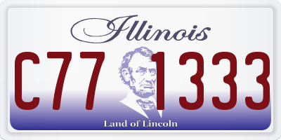 IL license plate C771333