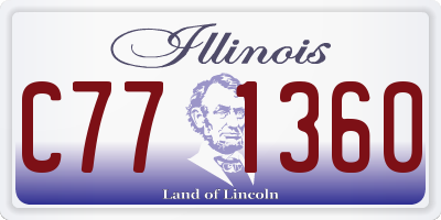 IL license plate C771360