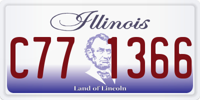 IL license plate C771366