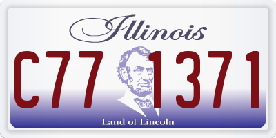 IL license plate C771371