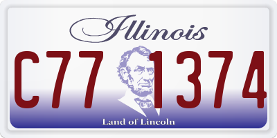 IL license plate C771374