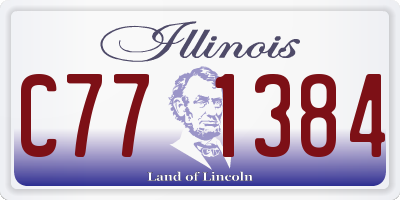 IL license plate C771384
