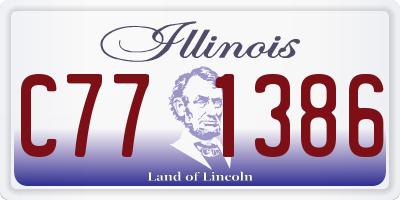 IL license plate C771386