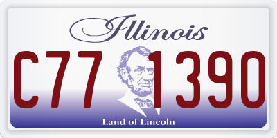 IL license plate C771390