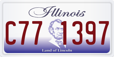 IL license plate C771397