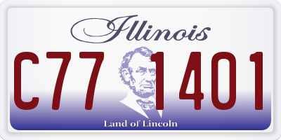 IL license plate C771401