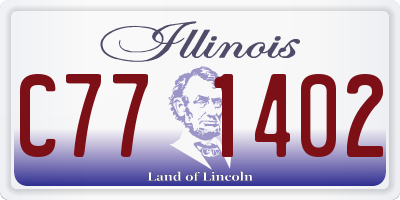 IL license plate C771402