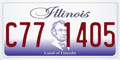 IL license plate C771405