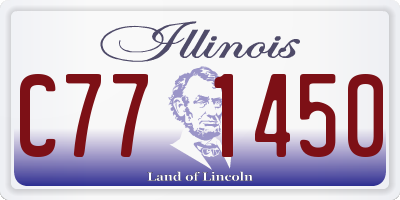 IL license plate C771450