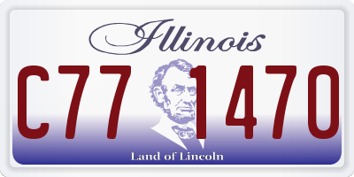 IL license plate C771470