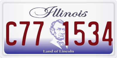 IL license plate C771534