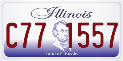 IL license plate C771557