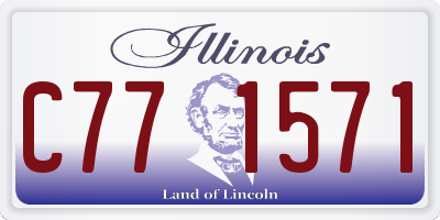 IL license plate C771571