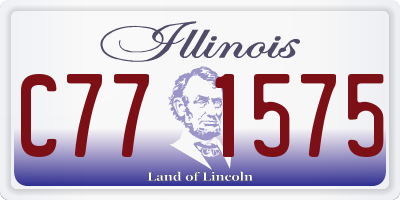 IL license plate C771575
