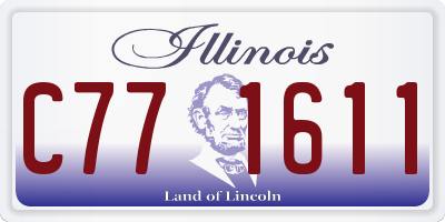 IL license plate C771611
