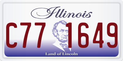 IL license plate C771649