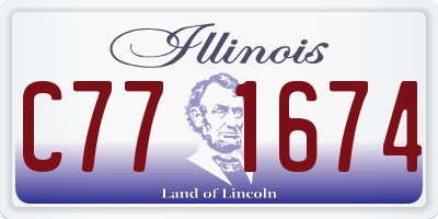 IL license plate C771674