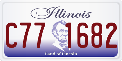 IL license plate C771682