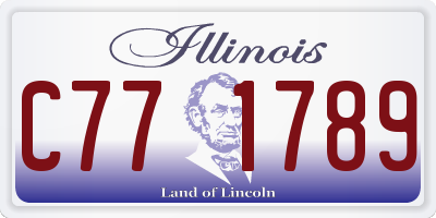 IL license plate C771789