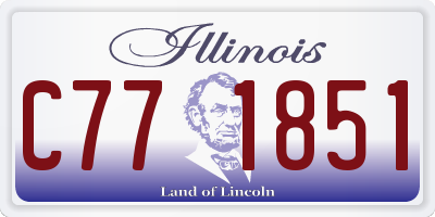IL license plate C771851
