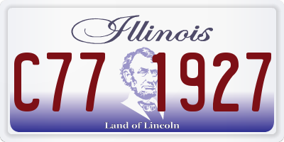 IL license plate C771927