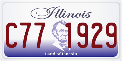 IL license plate C771929